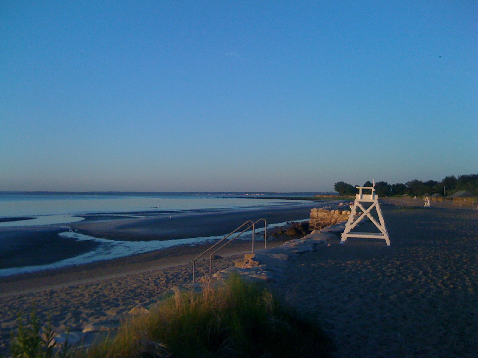 Greenwich shoreline at sunrise