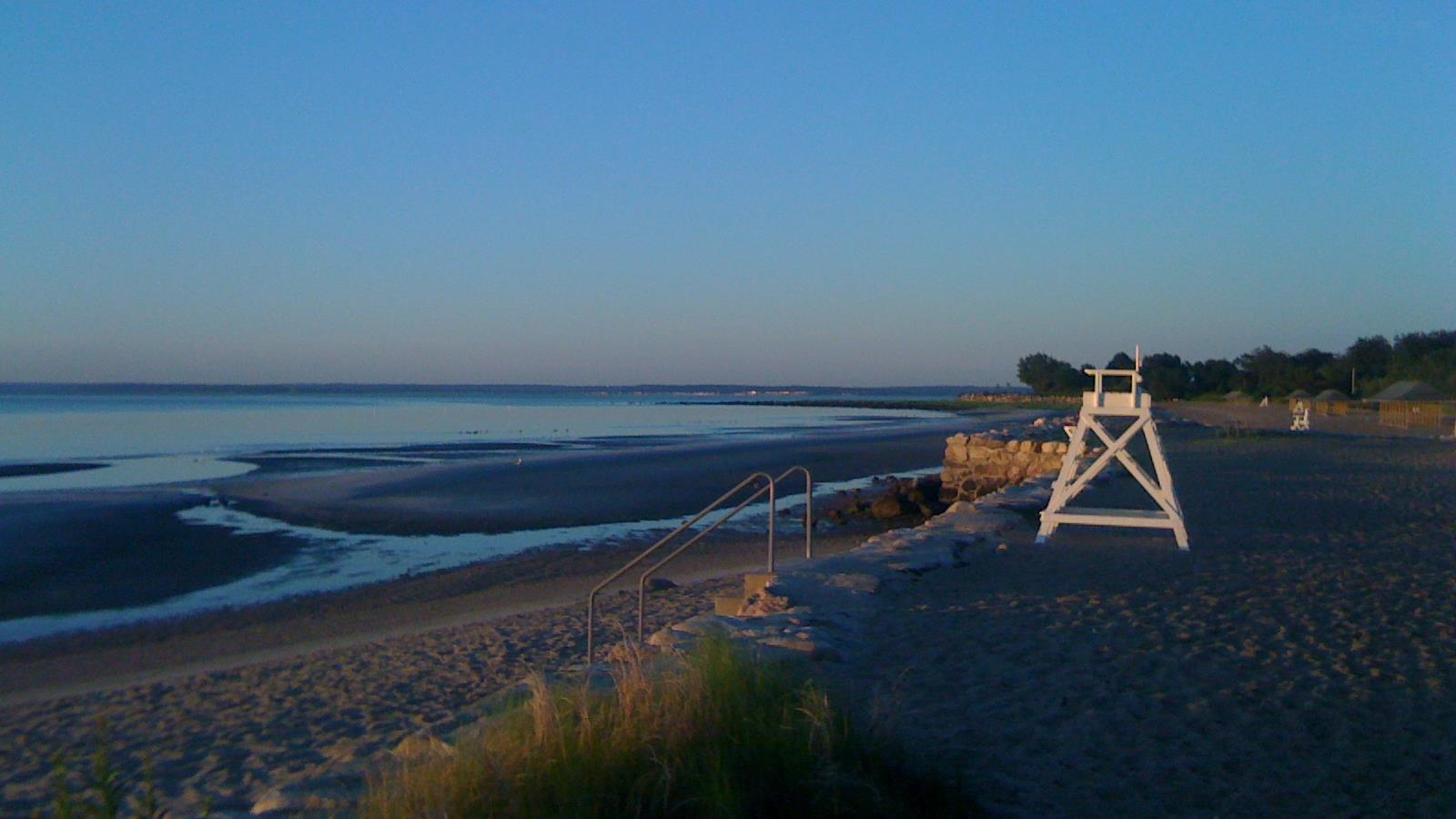Greenwich shoreline at daybreak